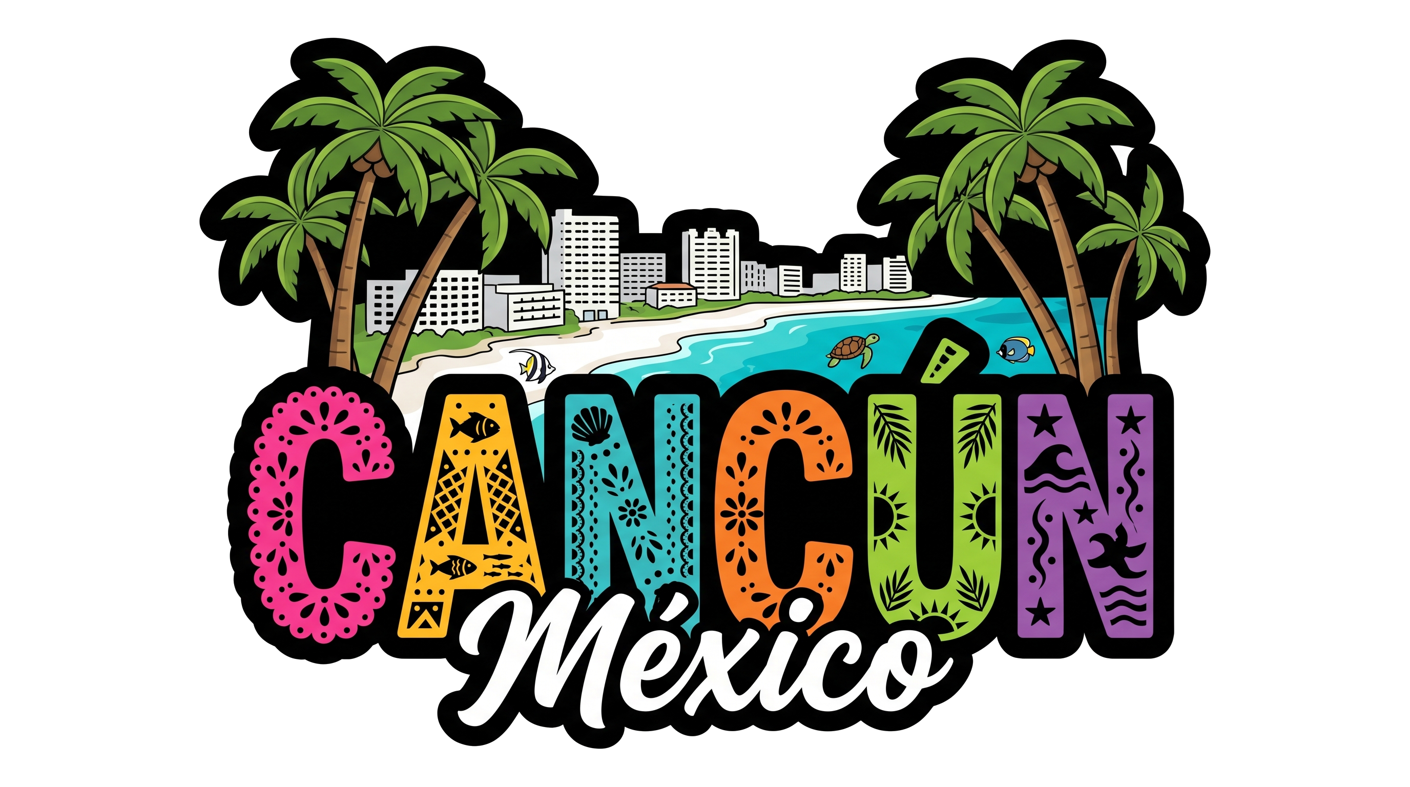 Diseño del imán de Cancún
